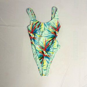 Forever 21 Tropical Print Swim Suit sz S